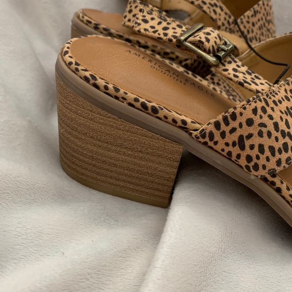 American Eagle Animal Print Block Heel Sandal - Picture 5 of 5